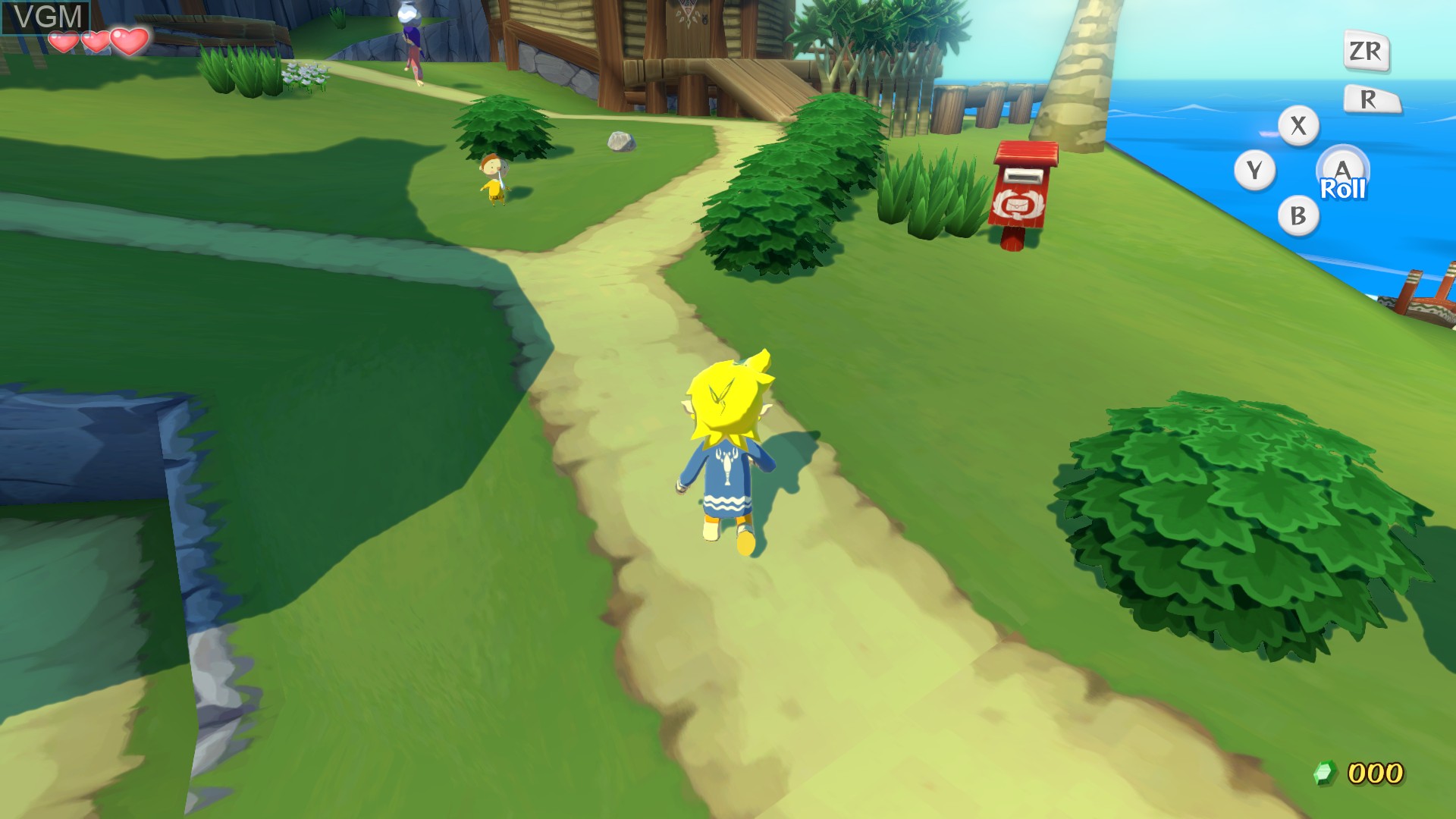 In-game screen of the game Legend of Zelda, The - The Wind Waker HD on Nintendo Wii U