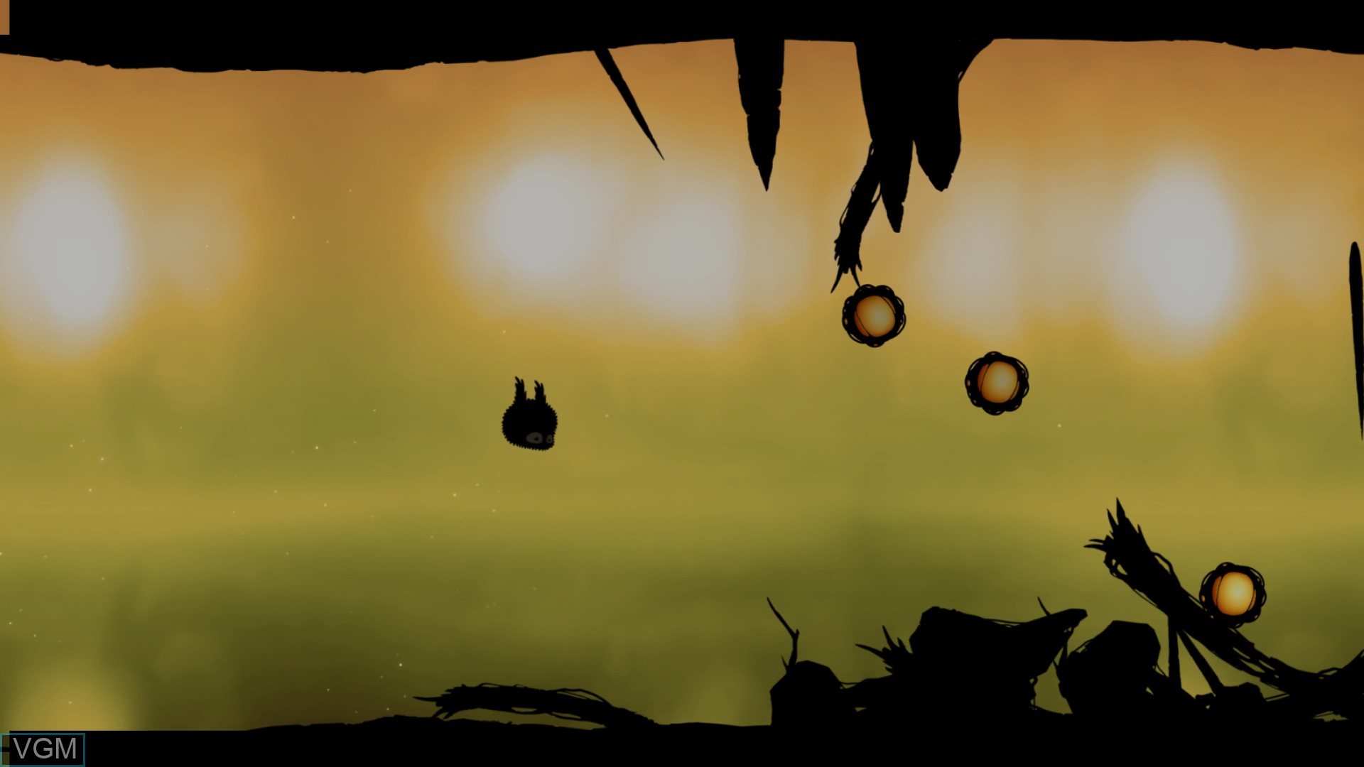 In-game screen of the game BADLAND - Game of the Year Edition on Nintendo Wii U