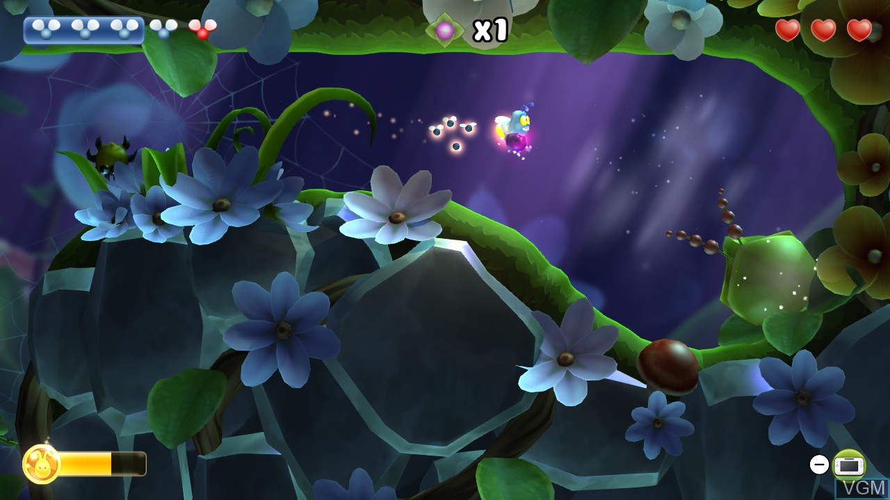 In-game screen of the game Shiny The Firefly on Nintendo Wii U