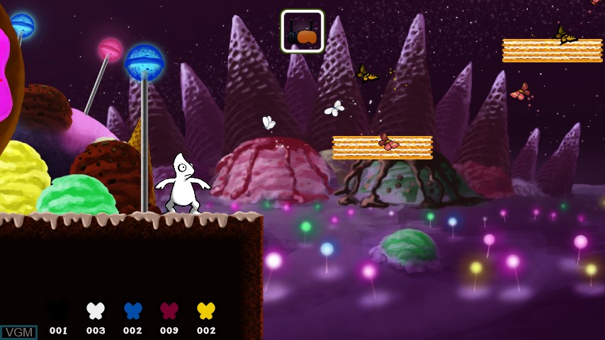 In-game screen of the game Canvaleon on Nintendo Wii U