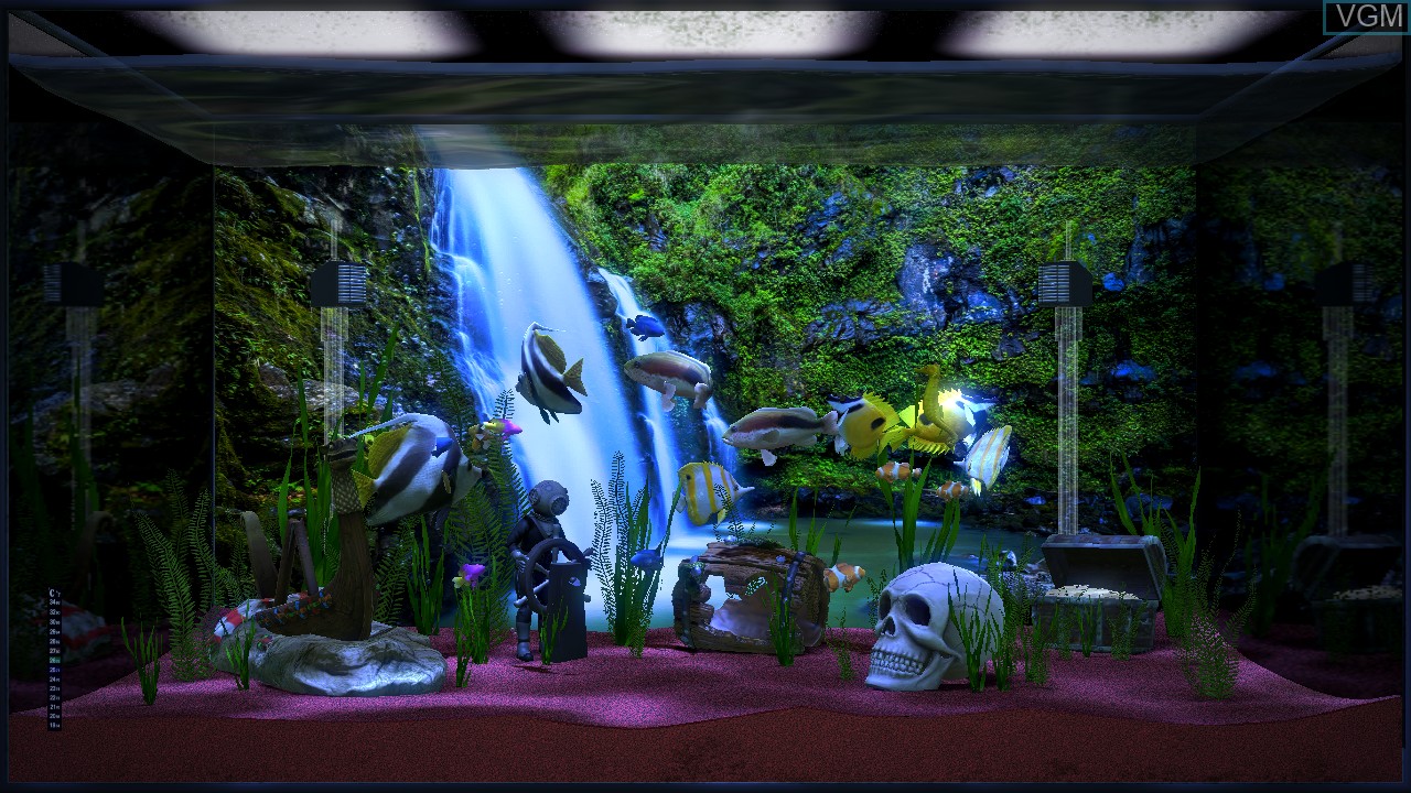 In-game screen of the game Aqua TV on Nintendo Wii U