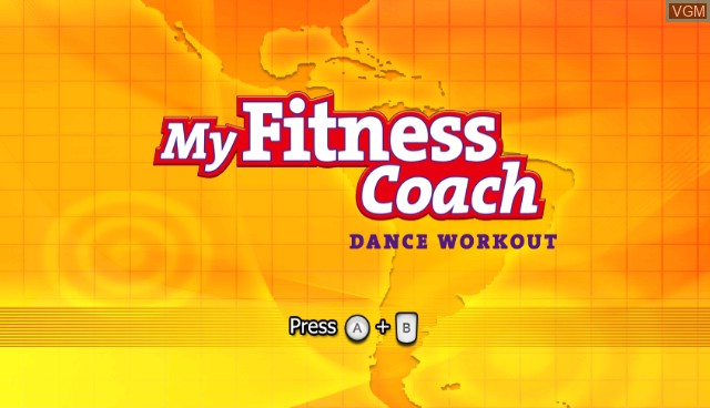 Title screen of the game My Fitness Coach - Dance Workout on Nintendo Wii