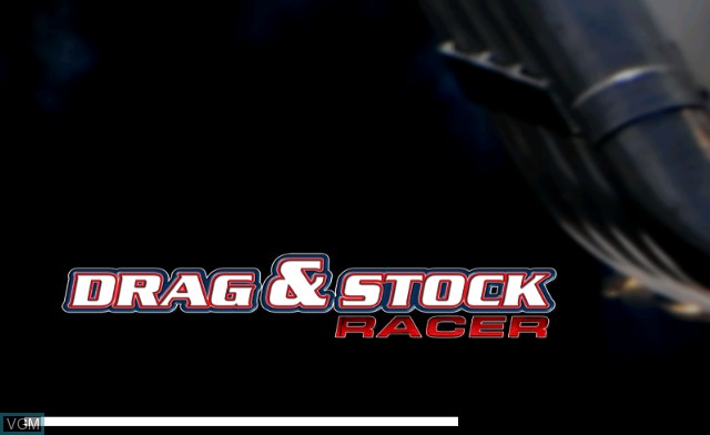 Title screen of the game Drag & Stock Racer on Nintendo Wii