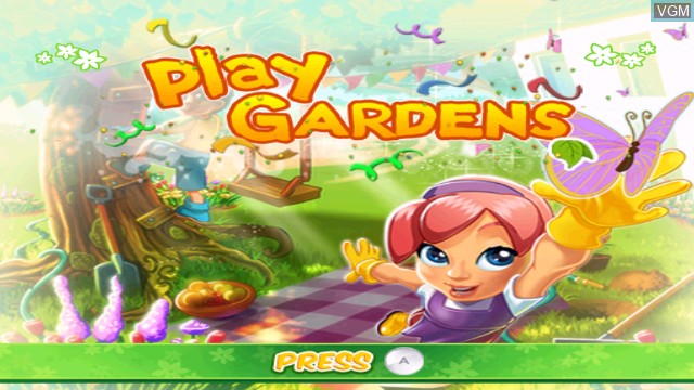 Title screen of the game Play Gardens on Nintendo Wii