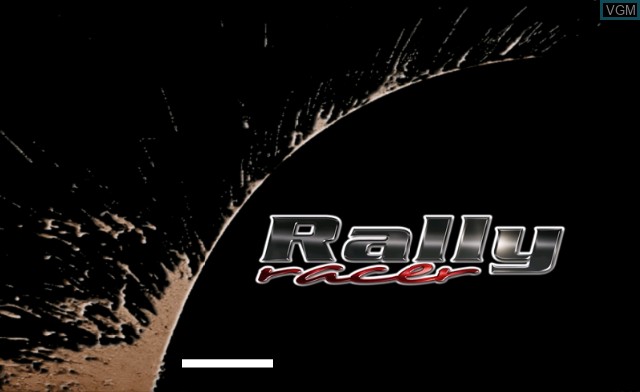 Title screen of the game Rally Racer on Nintendo Wii