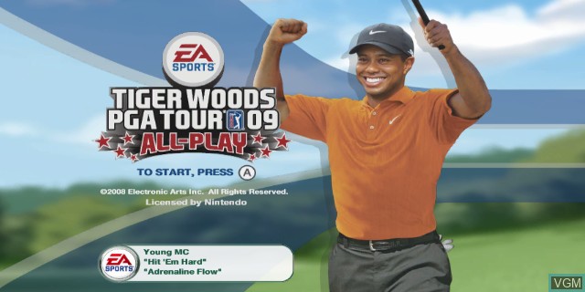 Tiger PGA Tour 09 All Play - Wii Original Disc Only – Games A Plunder
