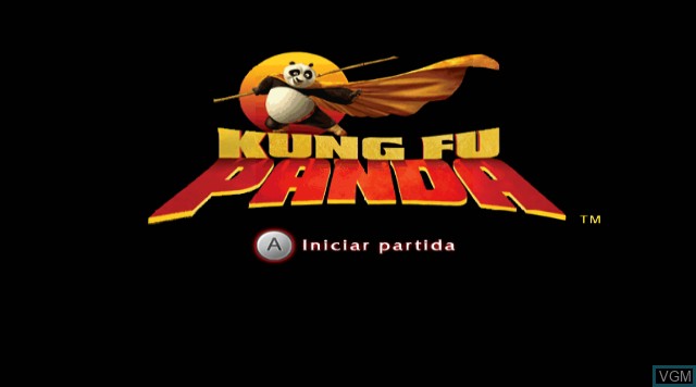 Title screen of the game Kung Fu Panda on Nintendo Wii