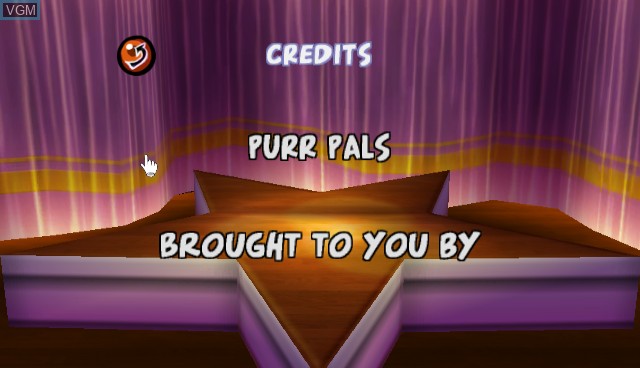 Title screen of the game Purr Pals on Nintendo Wii