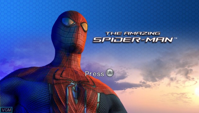 Title screen of the game Amazing Spider-Man, The on Nintendo Wii