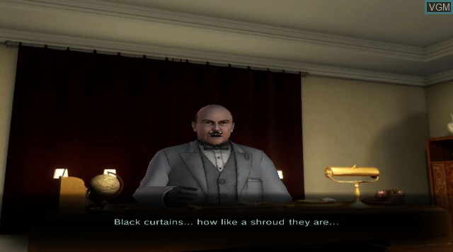 Menu screen of the game Agatha Christie - Evil Under the Sun on Nintendo Wii