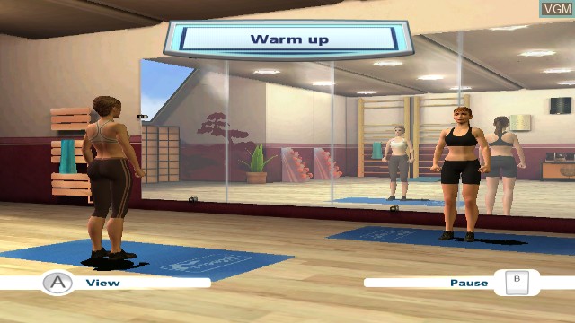 In-game screen of the game My Body Coach on Nintendo Wii