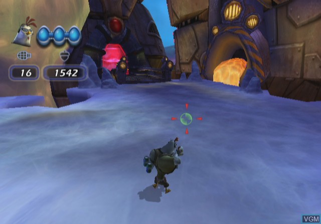 In-game screen of the game Chicken Little - Ace In Action on Nintendo Wii