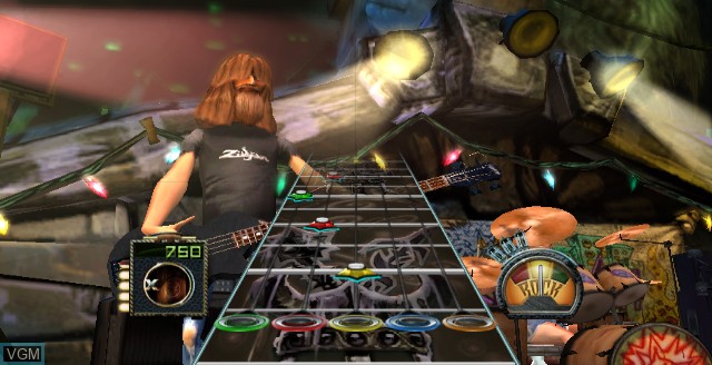 In-game screen of the game Guitar Hero III - Legends of Rock on Nintendo Wii