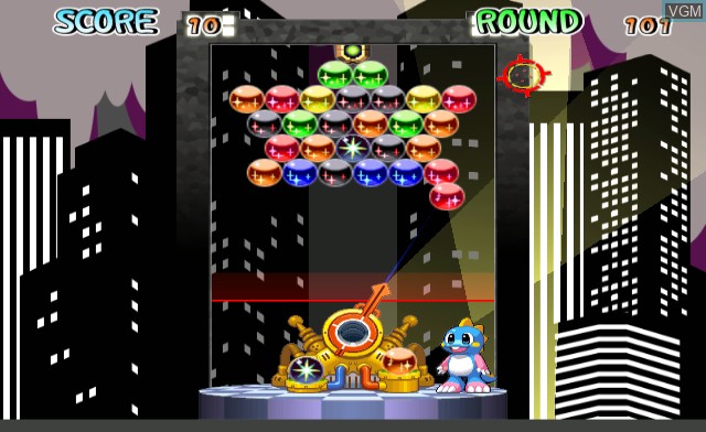 In-game screen of the game Bust-A-Move on Nintendo Wii