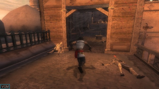 In-game screen of the game Prince of Persia - Rival Swords on Nintendo Wii