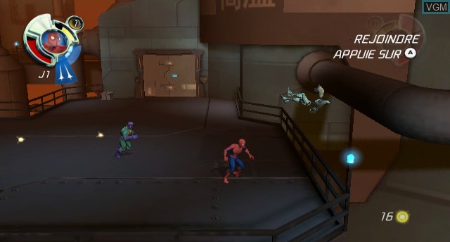 In-game screen of the game Spider-Man - Friend or Foe on Nintendo Wii