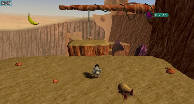 In-game screen of the game Space Chimps on Nintendo Wii