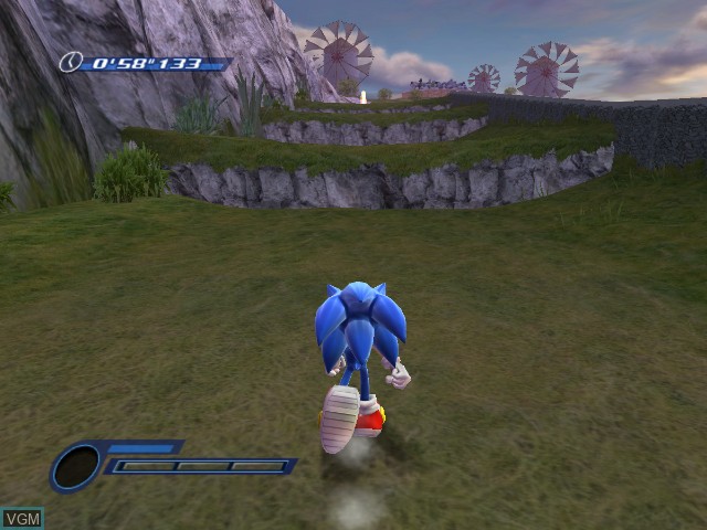 In-game screen of the game Sonic World Adventure on Nintendo Wii