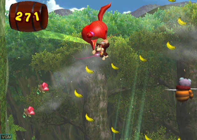 In-game screen of the game Donkey Kong - Jungle Beat on Nintendo Wii