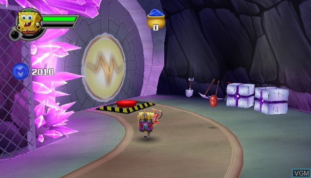 In-game screen of the game SpongeBob SquarePants Featuring Nicktoons - Globs of Doom on Nintendo Wii
