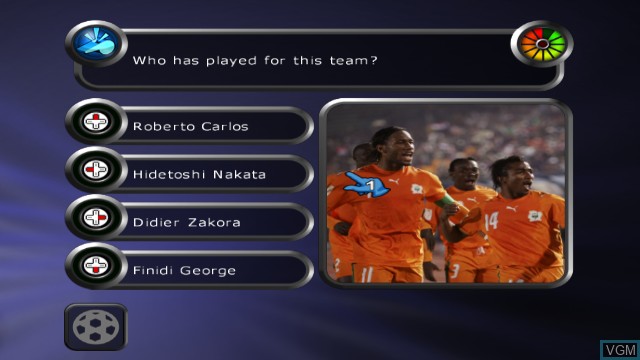 In-game screen of the game Alan Hansen's Sports Challenge on Nintendo Wii