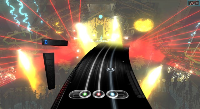 In-game screen of the game DJ Hero 2 on Nintendo Wii