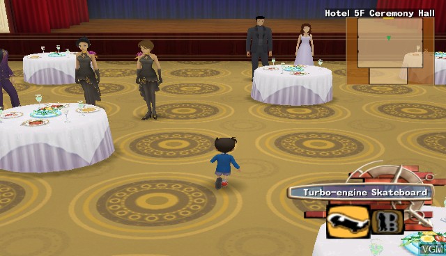 In-game screen of the game Detective Conan - Case Closed - The Mirapolis Investigation on Nintendo Wii