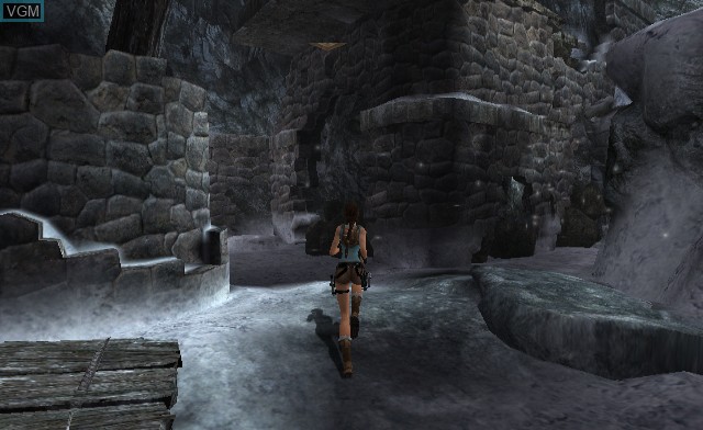 In-game screen of the game Tomb Raider - Anniversary on Nintendo Wii