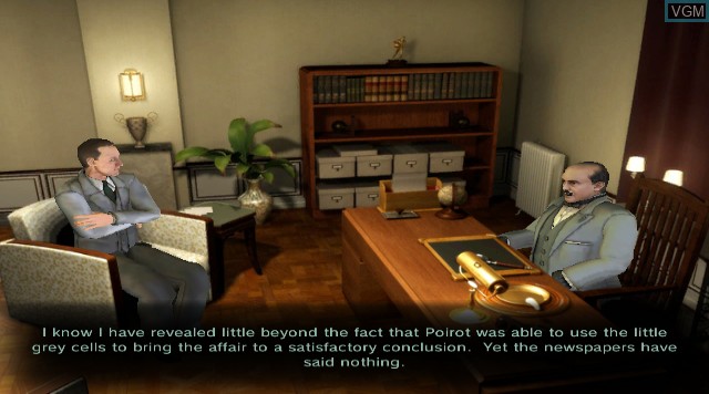 In-game screen of the game Agatha Christie - Evil Under the Sun on Nintendo Wii