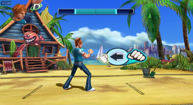 In-game screen of the game All Star Karate on Nintendo Wii