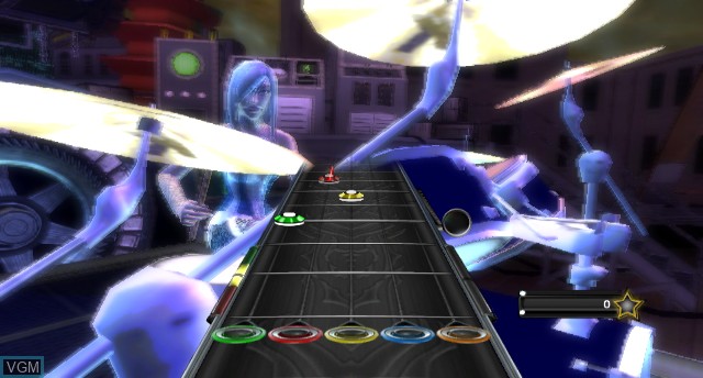 In-game screen of the game Guitar Hero - Warriors of Rock on Nintendo Wii
