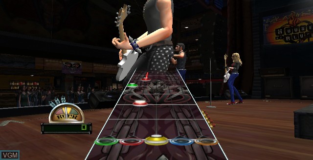 In-game screen of the game Guitar Hero - World Tour on Nintendo Wii
