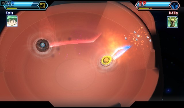 In-game screen of the game Beyblade - Metal Fusion - Battle Fortress on Nintendo Wii