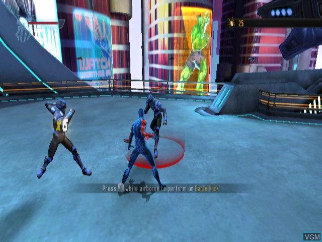 In-game screen of the game Spider-Man - Shattered Dimensions on Nintendo Wii