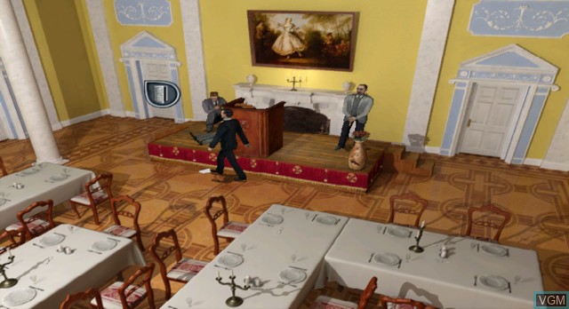 In-game screen of the game Sherlock Holmes - The Silver Earring on Nintendo Wii