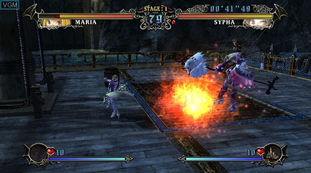 In-game screen of the game Castlevania Judgment on Nintendo Wii