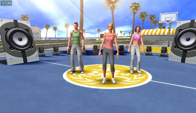 In-game screen of the game My Fitness Coach - Dance Workout on Nintendo Wii