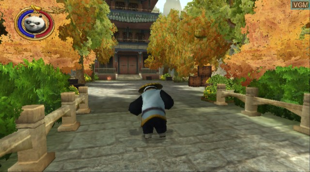 In-game screen of the game Kung Fu Panda on Nintendo Wii