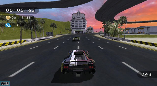 In-game screen of the game TrackMania on Nintendo Wii