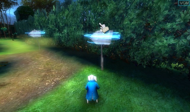 In-game screen of the game Alice in Wonderland on Nintendo Wii