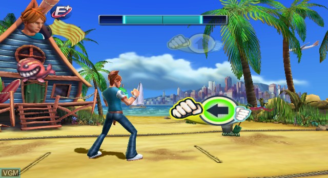 In-game screen of the game All Star Karate on Nintendo Wii