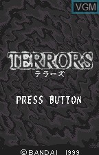 Title screen of the game Terrors on Bandai WonderSwan