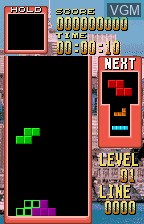 In-game screen of the game Tetris on Bandai WonderSwan