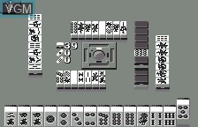 In-game screen of the game Pro Mahjong Kiwame for WonderSwan on Bandai WonderSwan