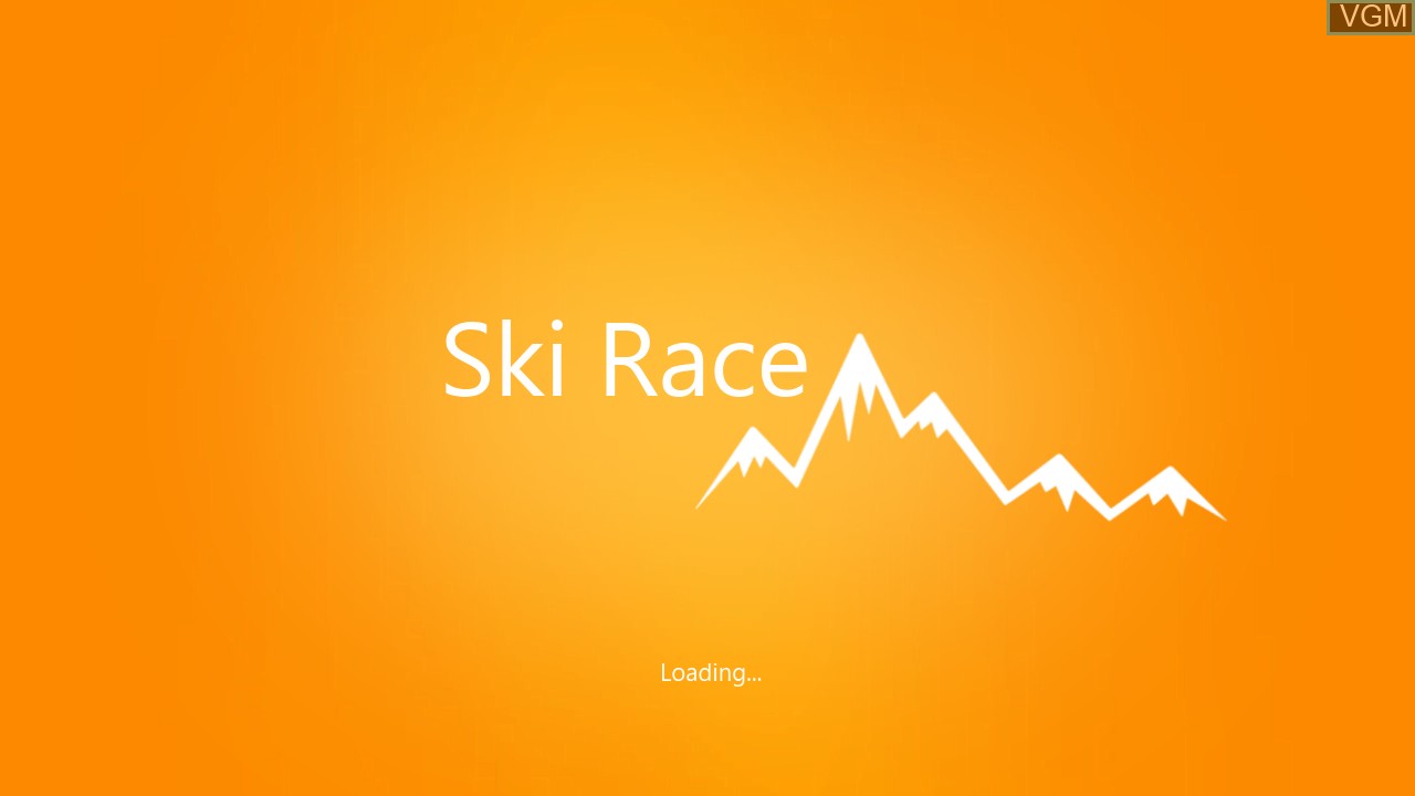 Title screen of the game Ski Race on Microsoft Xbox 360