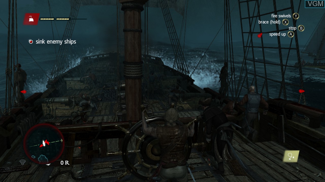 In-game screen of the game Assassin's Creed IV - Black Flag on Microsoft Xbox 360