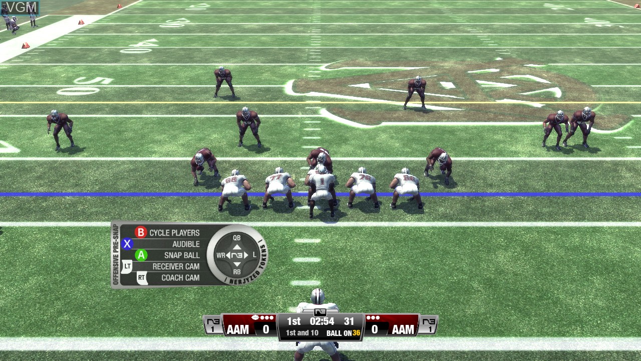 In-game screen of the game Black College Football Experience - The Doug Williams Edition on Microsoft Xbox 360