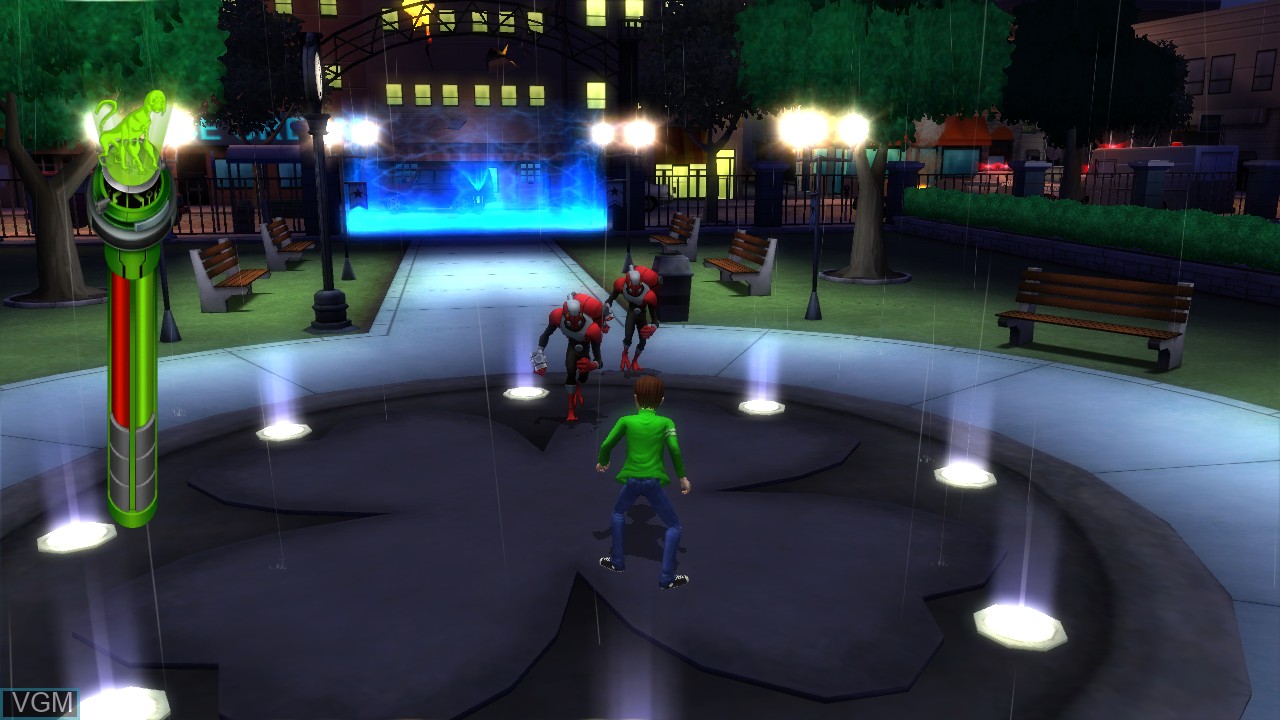 In-game screen of the game Ben 10 - Alien Force - Vilgax Attacks on Microsoft Xbox 360