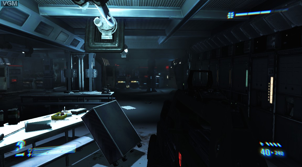 In-game screen of the game Aliens - Colonial Marines on Microsoft Xbox 360