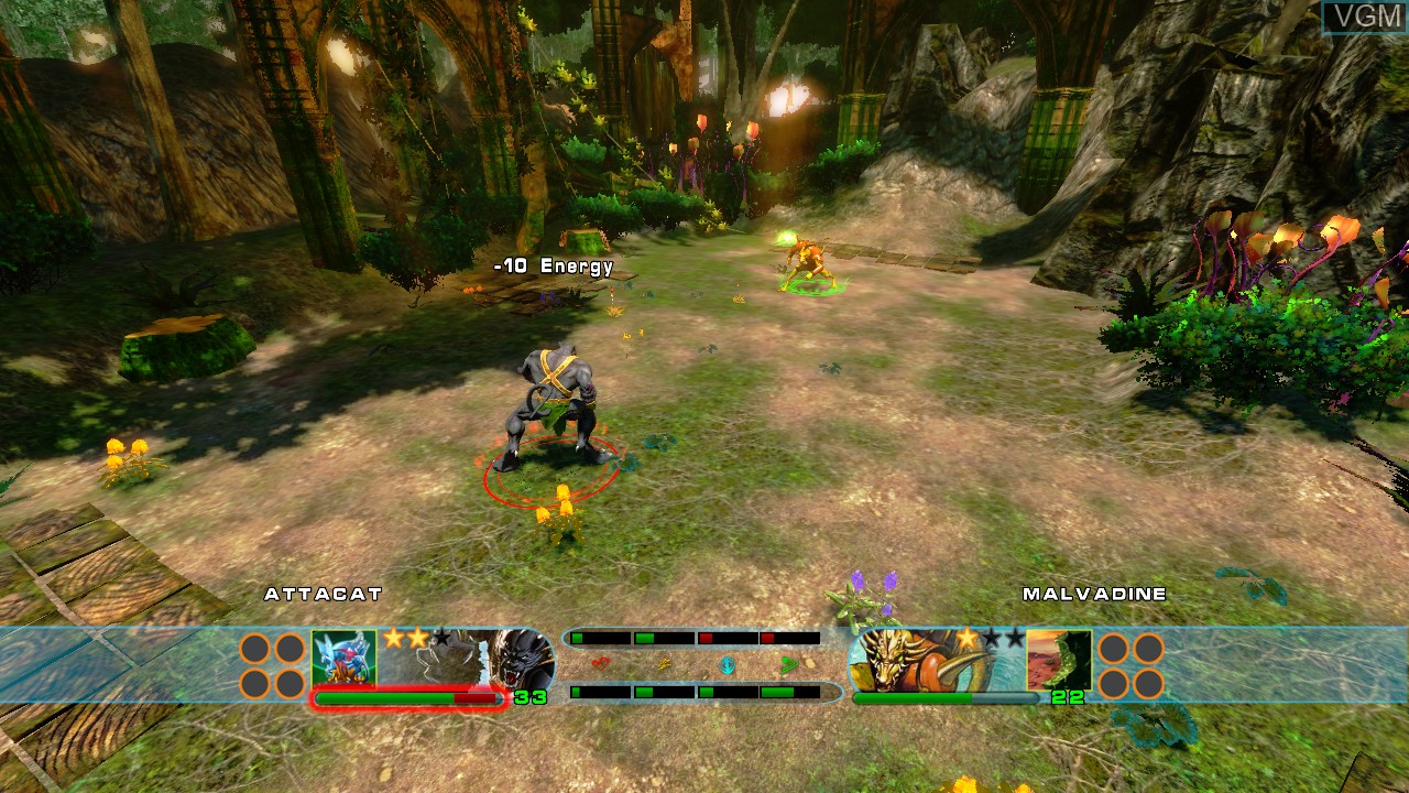 In-game screen of the game Chaotic - Shadow Warriors on Microsoft Xbox 360